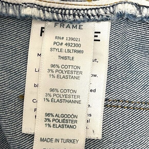 FRAME Le Slender Straight Leg Jeans in Thistle 28 - Picture 9 of 11